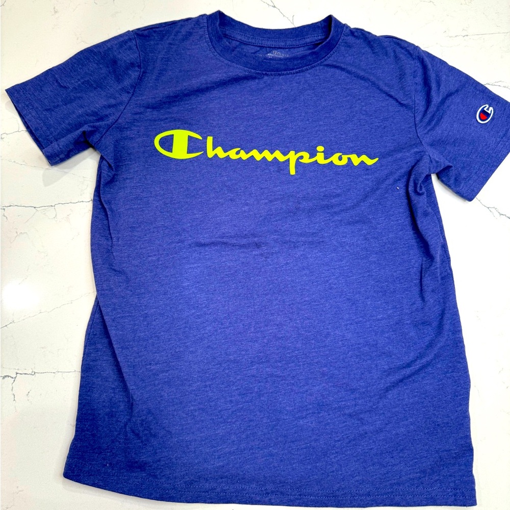 Boys Blue Champion Shirt, size Medium